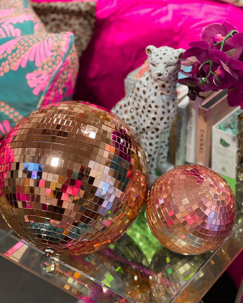 Small Rosegold Disco Ball - The Lace Cactus