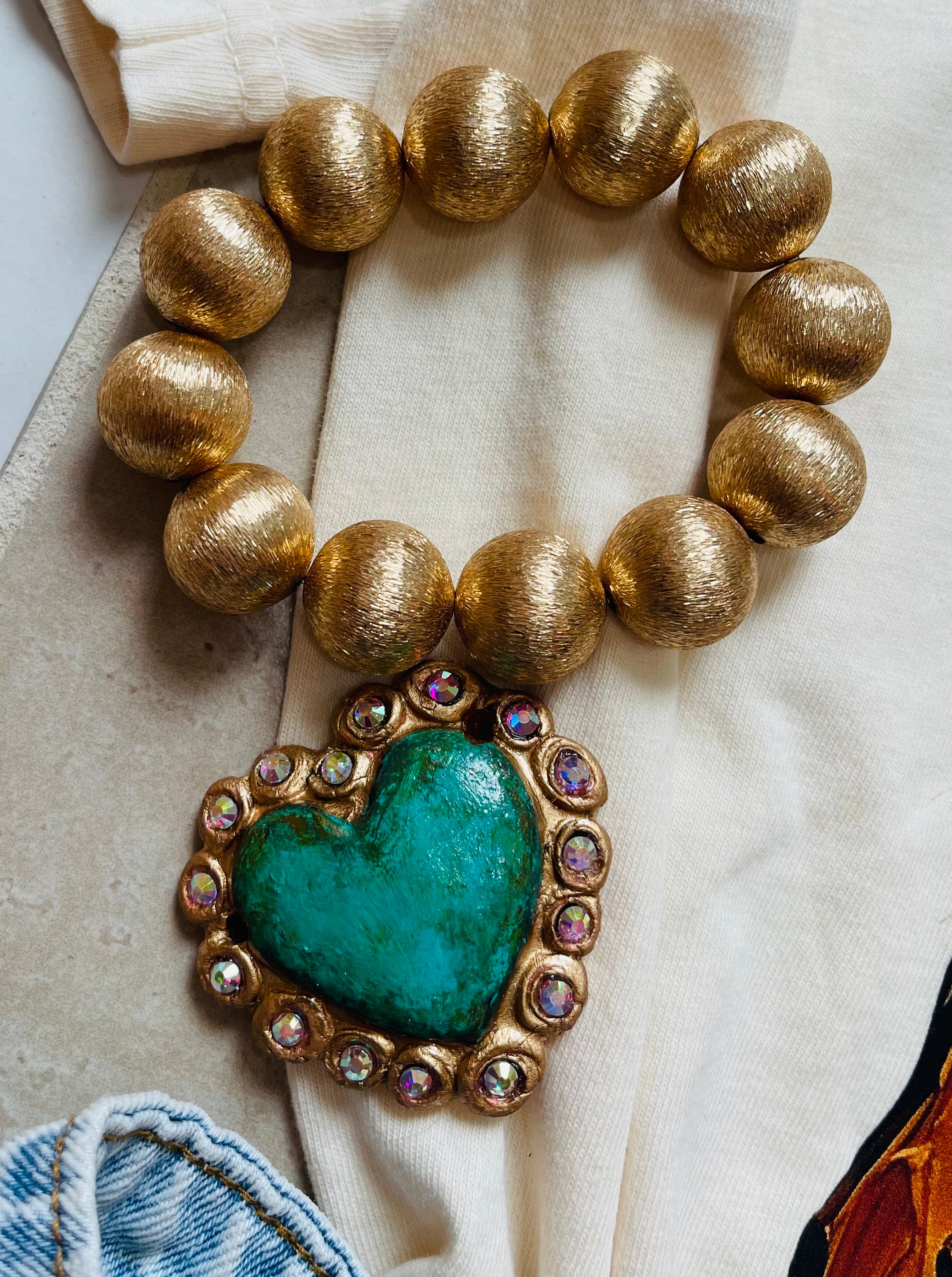 Turquoise Lover Clay Bracelet
