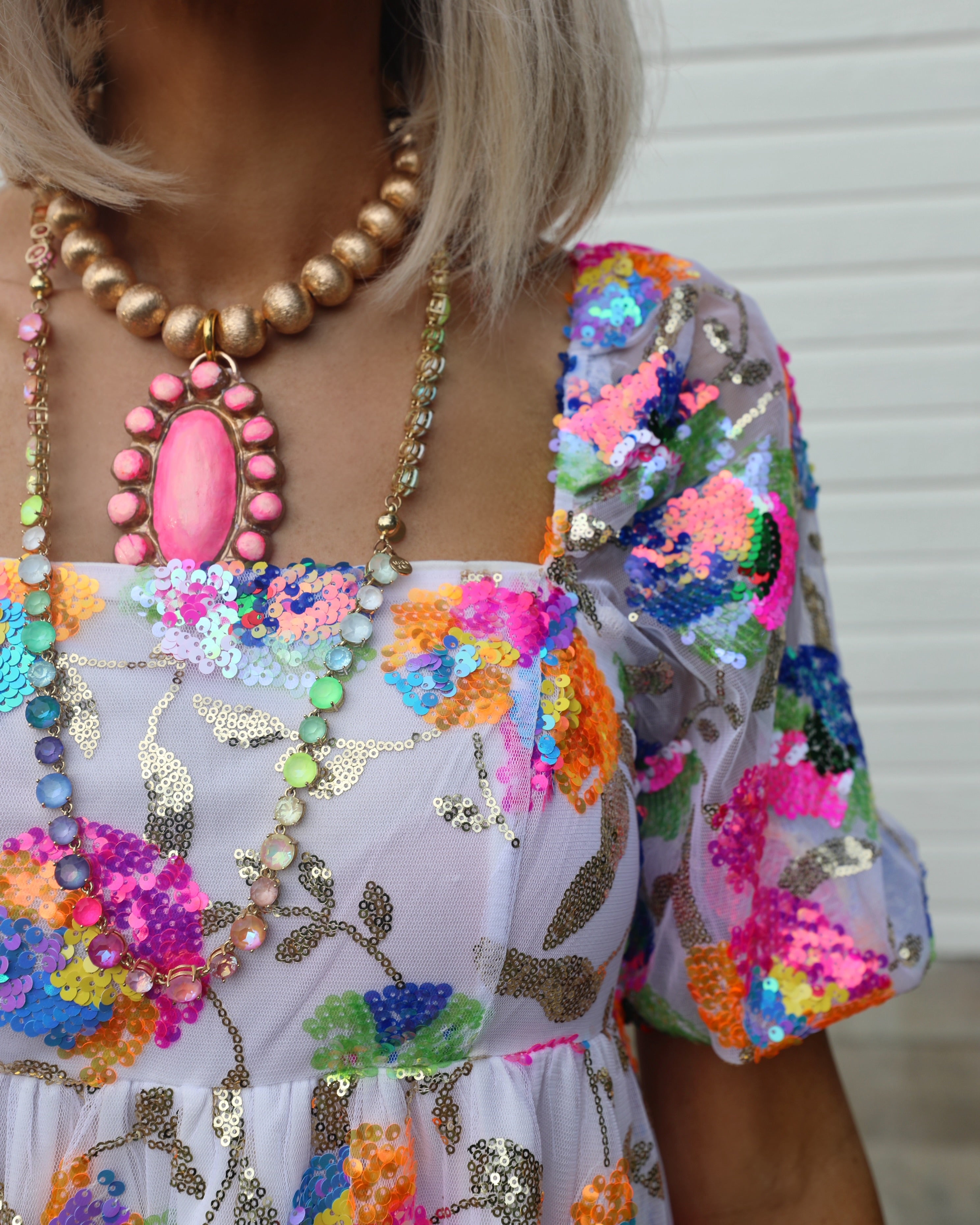 The Mia Handmade Clay Necklace