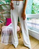 Ultra White Pintuck Pants - The Lace Cactus