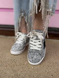 Skylar Silver Star Sparkle Sneaker