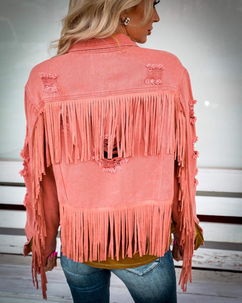 Ray Rust Distressed Jacket - The Lace Cactus