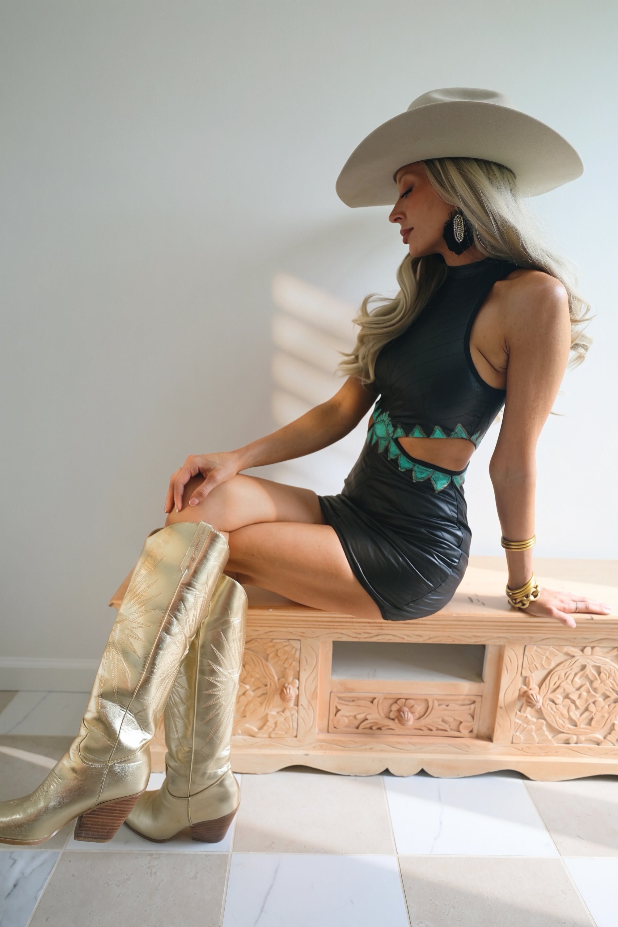 HANDPAINTED One Night In Vegas Dress