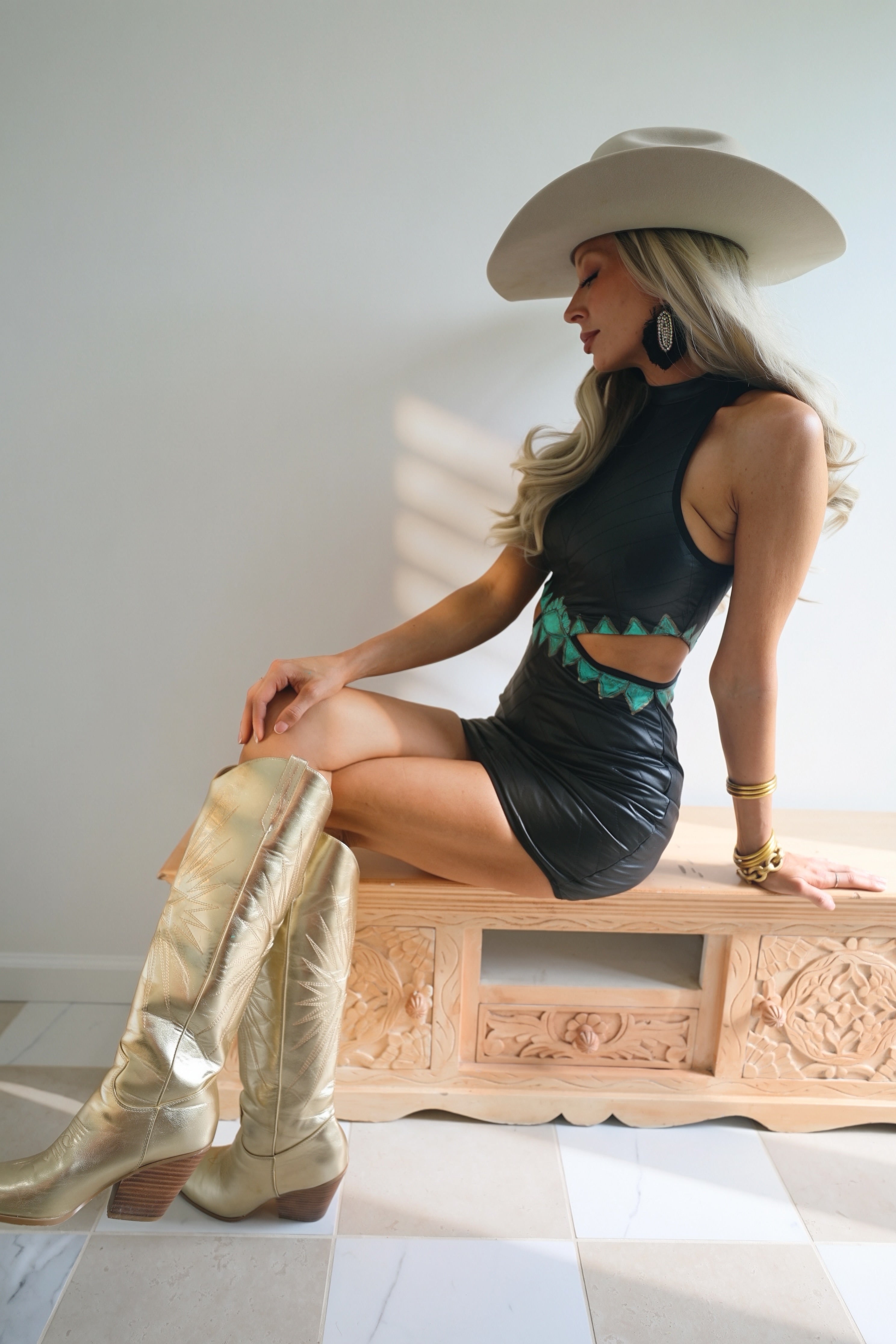 HANDPAINTED One Night In Vegas Dress