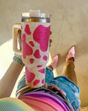 Swig Sip Pink Rhinestone Cow Tumbler - The Lace Cactus