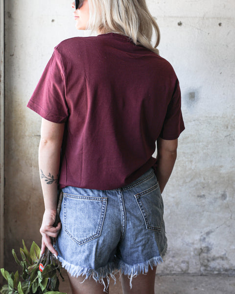 Maroon “Fall Y’all” Graphic Tee - The Lace Cactus