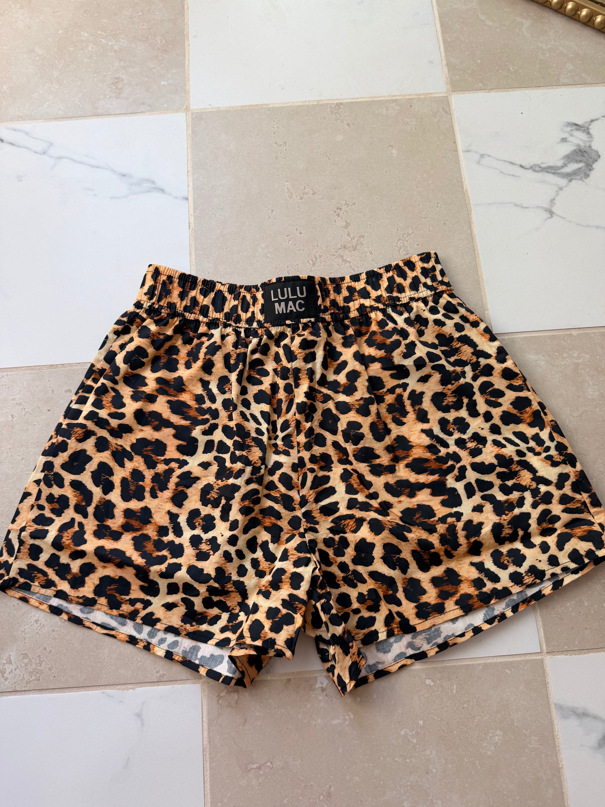 LULU MAC Leopard Shorts