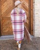 Ponder Pink Flannel Plaid Shacket - The Lace Cactus