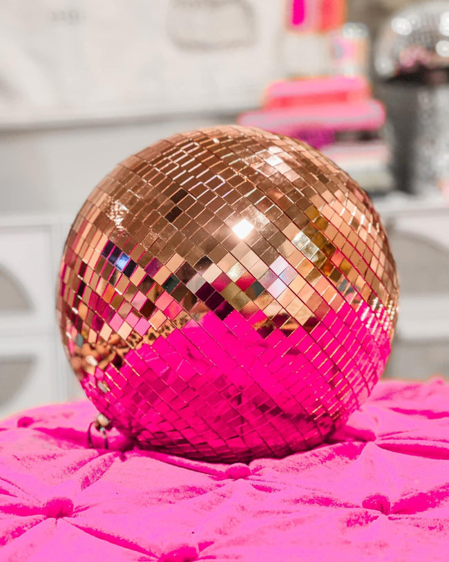 Large Rosegold Disco Ball - The Lace Cactus