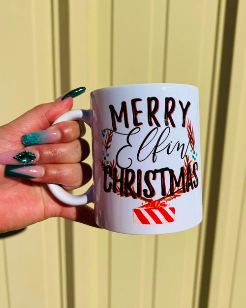 Merry Effin Christmas Mug - The Lace Cactus