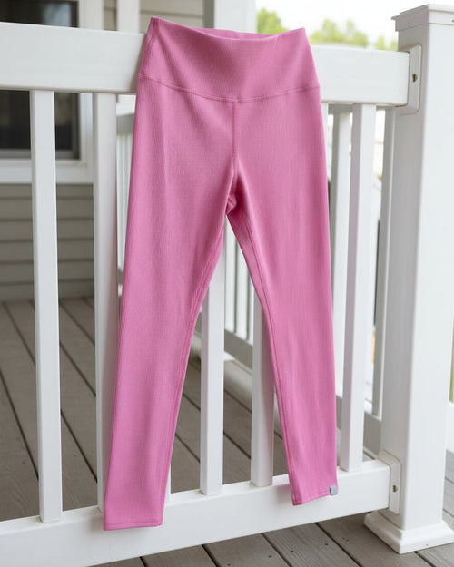 "KC" EleVen By Venus Williams Pink Ribbed Leggings