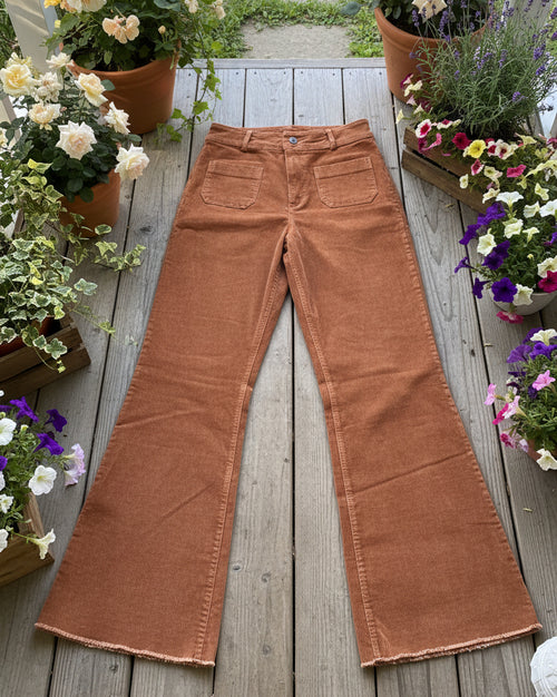 "KC" Corduroy Miss Love Pants- Size Small