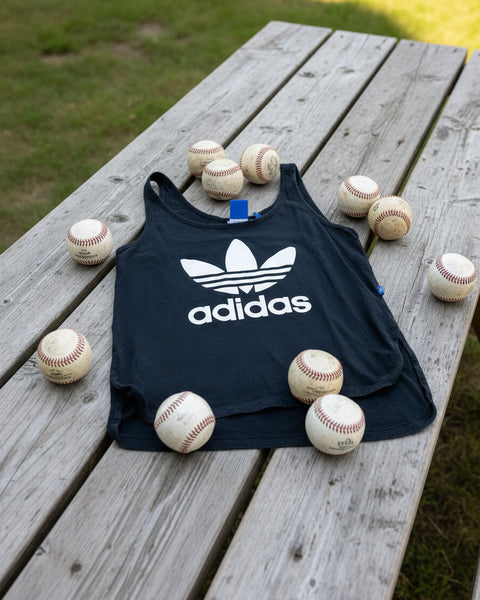 "KC" Black 'ADIDAS" Strap Tank: Medium