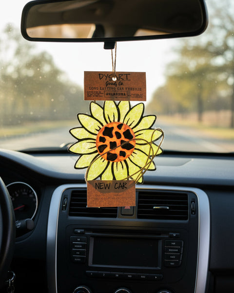 Cow Print Sunflower Freshies