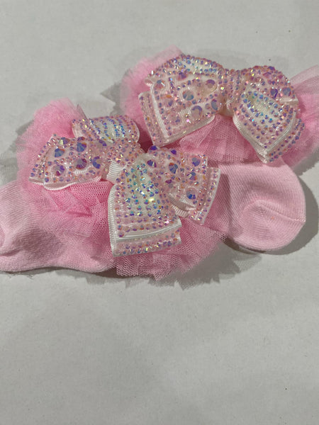 Little Girl Bling Bow Socks