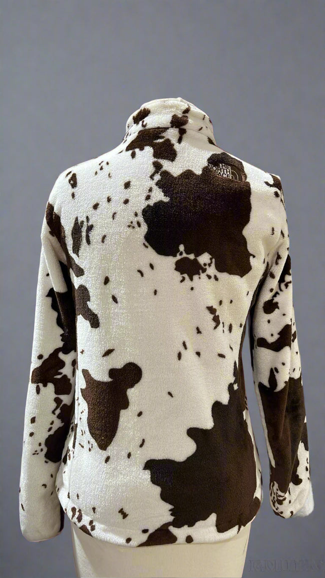 "KC" North Face Cow Print Summit Series Sherpa: Small