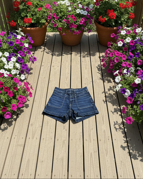 "KC" American Eagle Dark Denim Shorts-Size 0