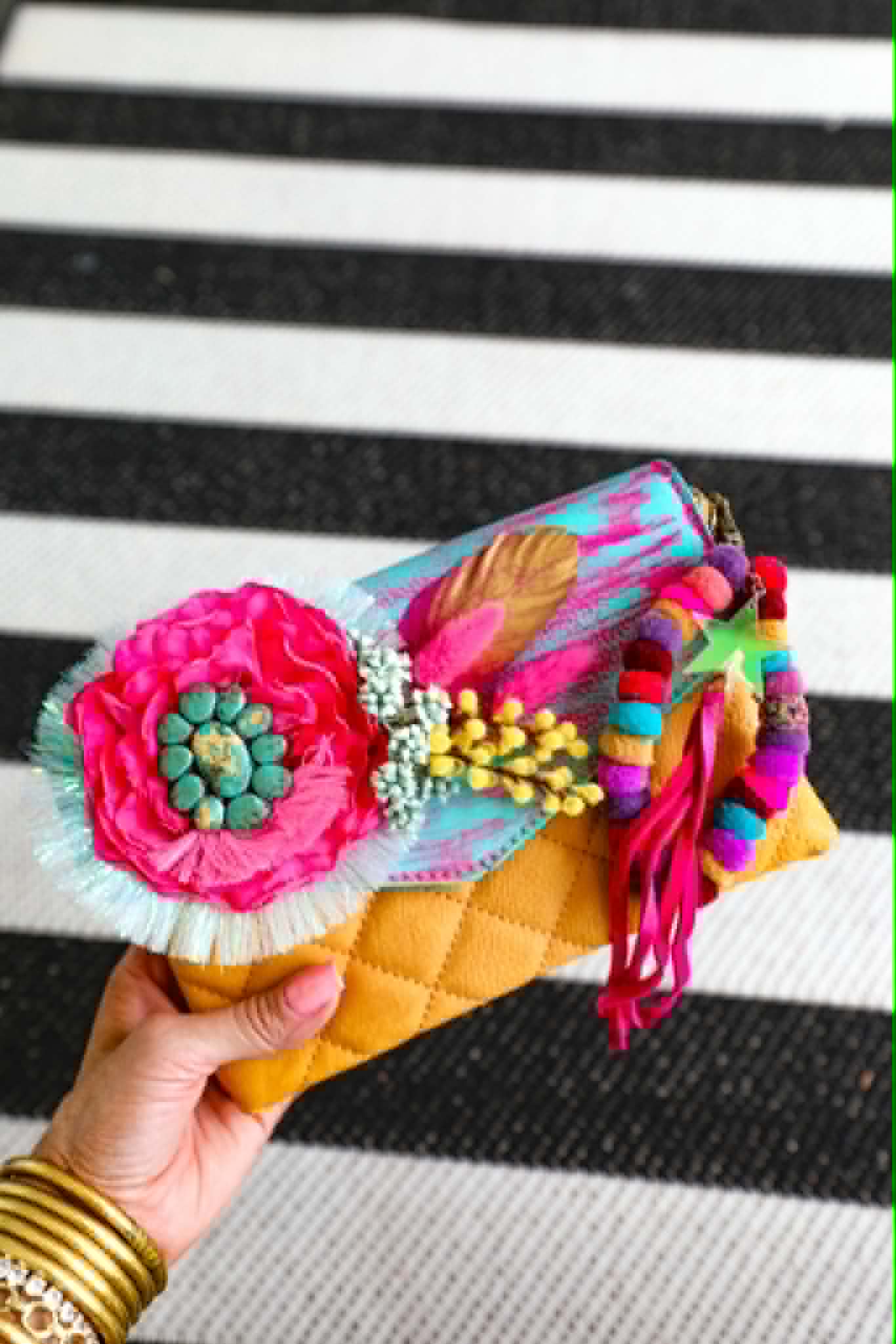 Custom Made gold clutch