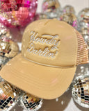 Beige Howdy Darlin' Trucker Cap