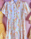 Cream Floral Multi Babydoll Dress