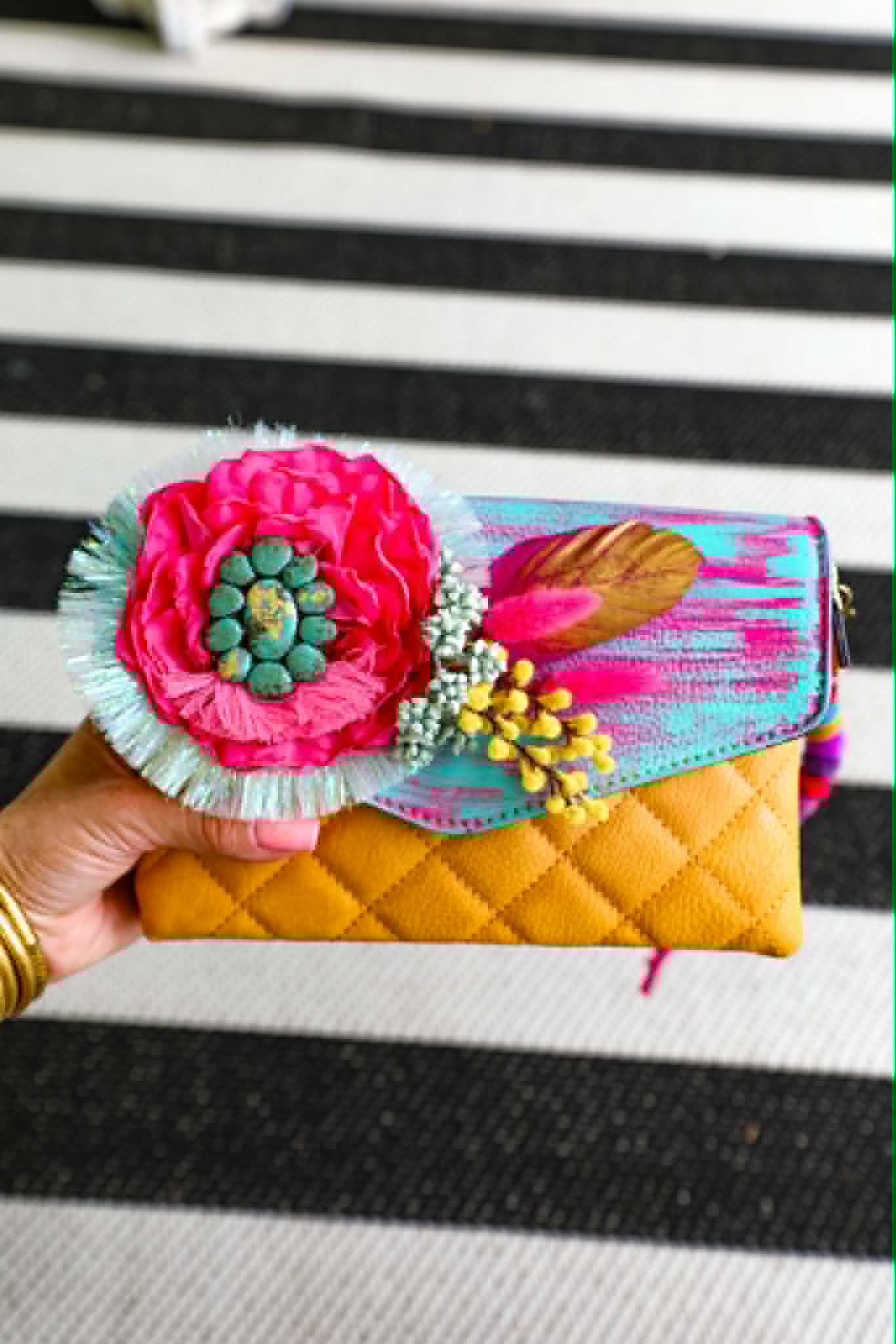 Custom Made gold clutch