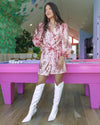 The Unforgettable Pink Sequin Wrap Dress - The Lace Cactus