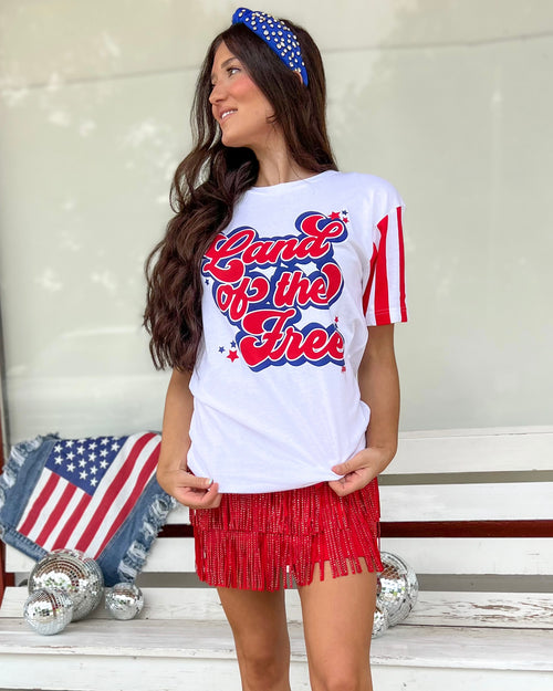 "Land of the Free" Graphic Tee - The Lace Cactus