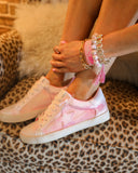 Sandy Pink Star Sneakers - The Lace Cactus