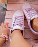 Sandy Purple Star Sneakers - The Lace Cactus