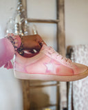 Sandy Pink Star Sneakers - The Lace Cactus