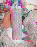 #18-SOLD OUT** PREORDER OPEN**Iridescent Rhinestone Tumbler - The Lace Cactus