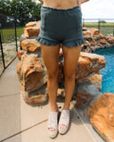 Chassidy Charcoal + Smocked Shorts - The Lace Cactus