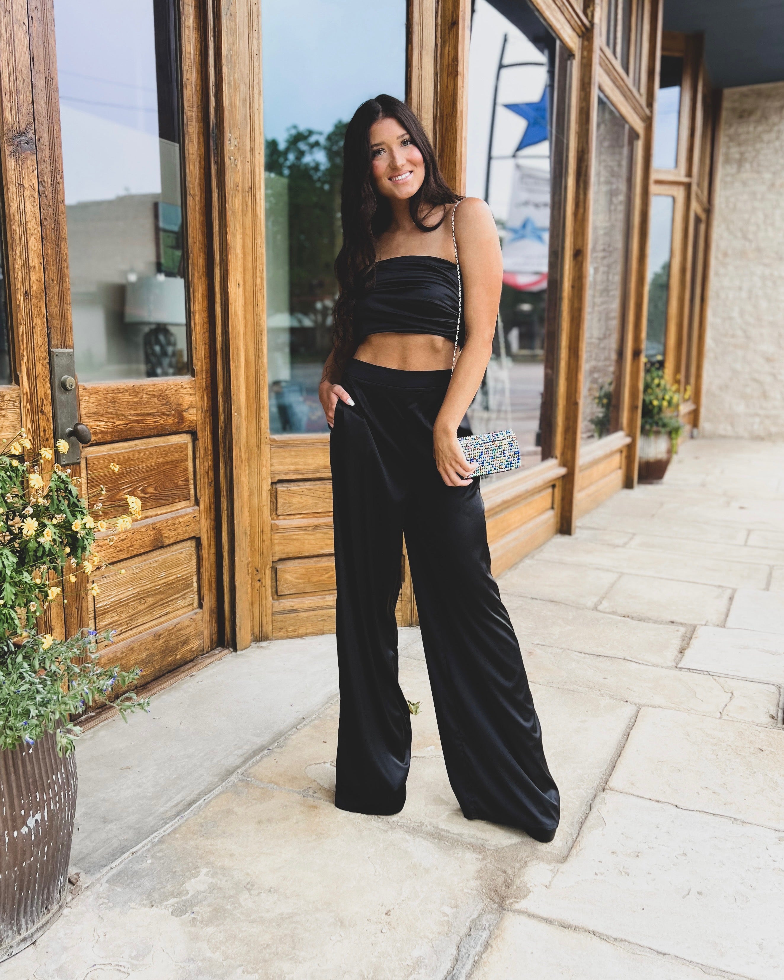 Bess Black 2 Piece Set - The Lace Cactus