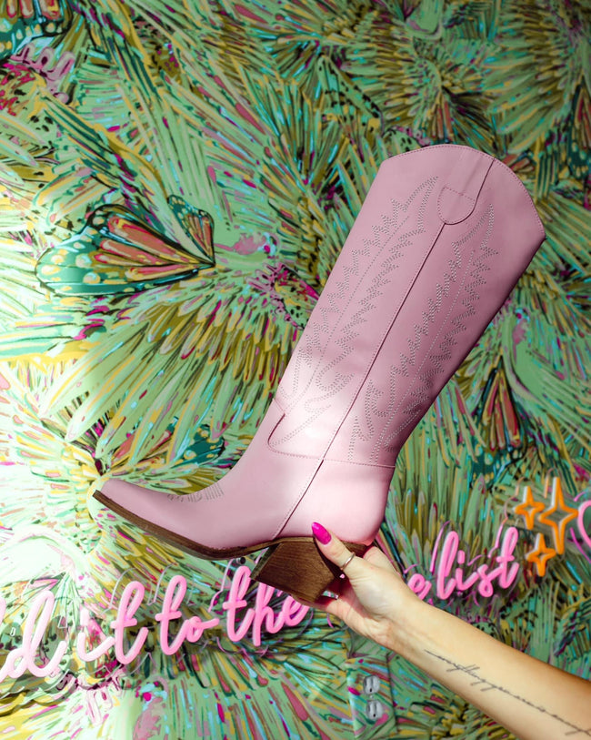 Stivali Texani Maui Pink Boots - The Lace Cactus