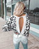 Ionia Ivory Leopard Sweater - The Lace Cactus