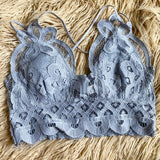 Gray Gray Lace Bralette - The Lace Cactus