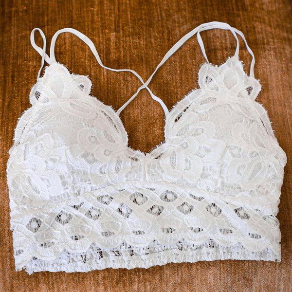The Real White Lace Bralette - The Lace Cactus