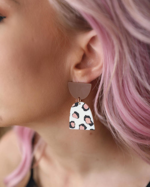 Camila Leopard Post Earrings - The Lace Cactus