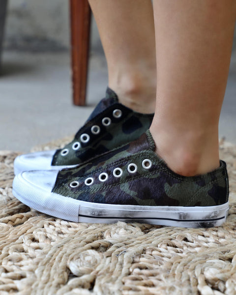 Naughty Monkey Camo Sneakers - The Lace Cactus