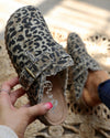 Very G Picnic Tan Leopard Slide on Shoes - The Lace Cactus
