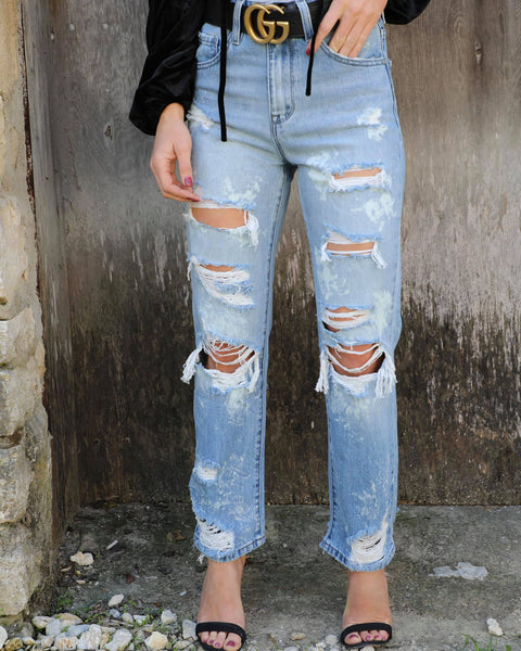 The Stillwater Vintage Straight Leg Jeans - The Lace Cactus