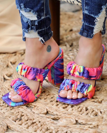 Pretty Heart Fuchsia Sequin Boots