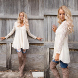 Cream Lace Tunic - The Lace Cactus