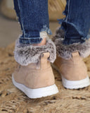 Gypsy Jazz Farren Tan Fur Boots - The Lace Cactus