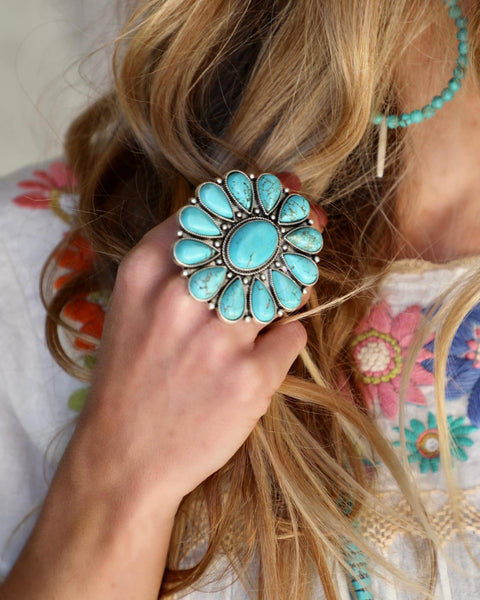 Tanna Turquoise Ring - The Lace Cactus