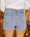 Duo Button Rhinestone Embellished Shorts - The Lace Cactus