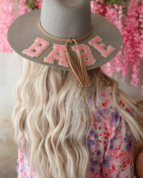Judith March Grey "Babe" Floppy Hat - The Lace Cactus