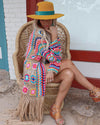 Maxine Beige Floral Crochet Cardigan - The Lace Cactus