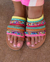 McKinley Neon Strappy Sandals - The Lace Cactus