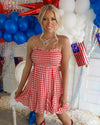 Raegan Red Gingham Dress - The Lace Cactus